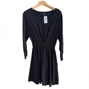 Torrid Sweater Dress Black Womens 1X